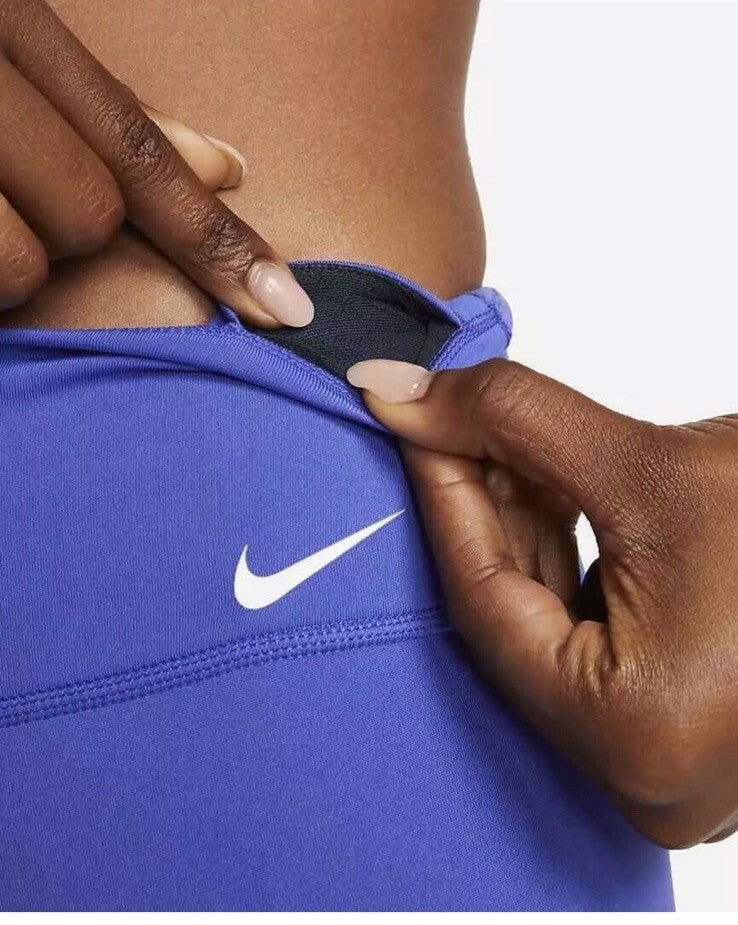 Nike One Womens Midrise Bike Shorts - Purple- XSmall  MSRP $45