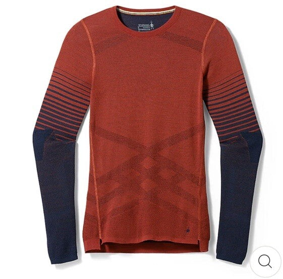 $130 Smartwool Women’s Intraknit Merino Base Layer Crew-Pecan Tan-Medium-New Tag