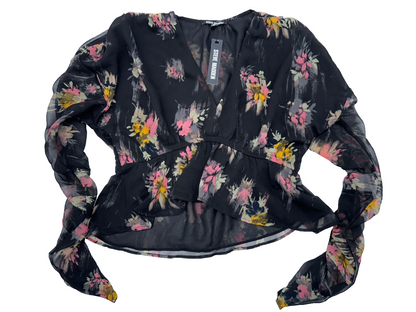 $69 Steve Madden Women's Chiffon Top - Black - Medium - New With Tags