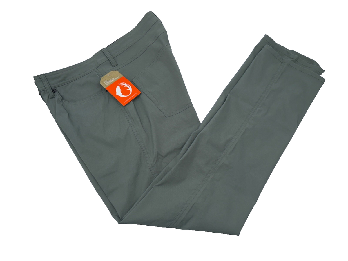 $60 The American Outdoorsman Men's Freedom Stretch Pants-Agave Green- 34W x 32L