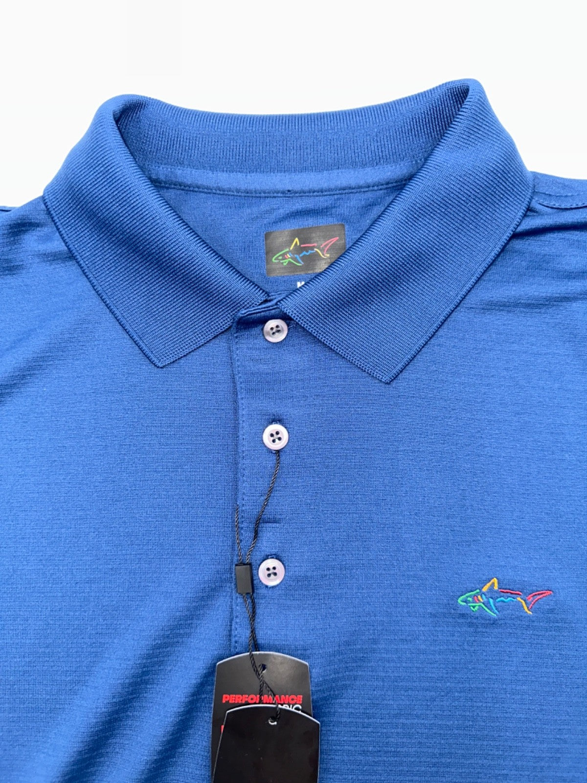 $59 Greg Norman Men's Attack Life Slim Fit Polo Shirt - Navy - Medium - New Tag