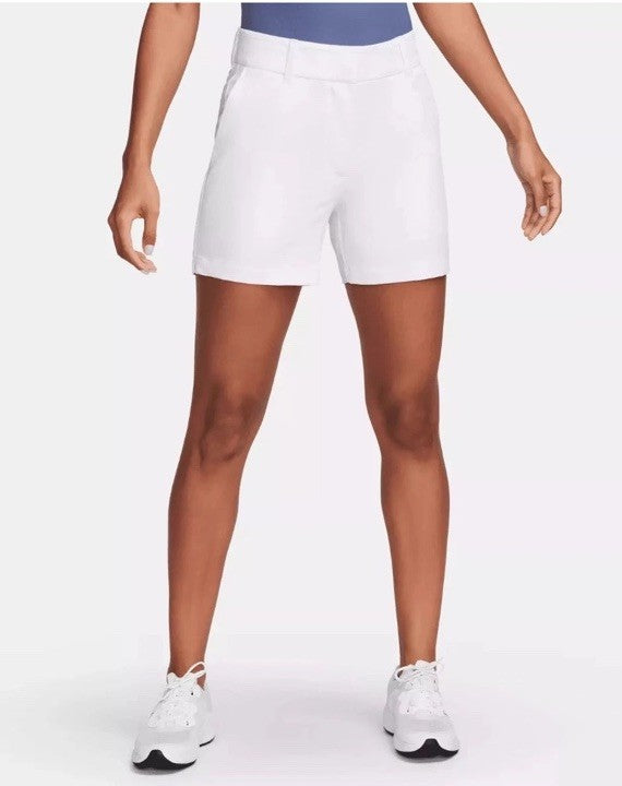 $78 Nike Women's Dri-FIT Victory 5" Golf Shorts Stretch DX6087 - White-SMALL-New