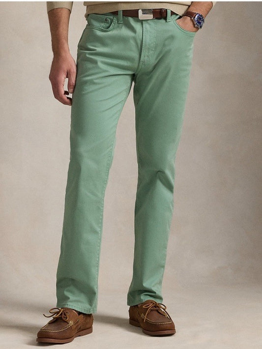 $115 Polo Ralph Lauren Men’s Varick Slim Straight Sateen Pants-Mint-33W 30L-New