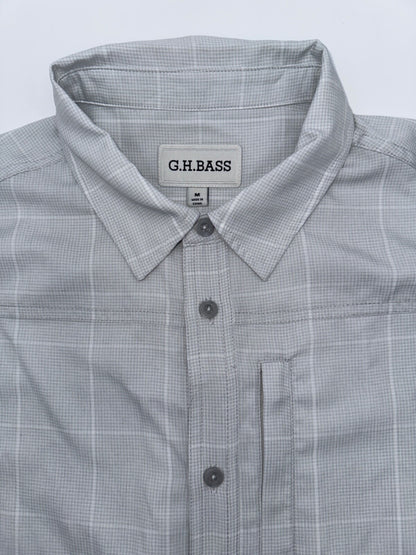 $60 G.H. Bass Men’s SS Cationic Shirt - Glacier Gray - Medium - New With Tags