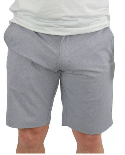 $85 Travis Mathew Men's Beck Shorts Stretch Waistband - Light Grey-Size: 34- New