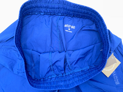 $58 BodyGo Women's Windbreaker Crinkle Commuter Pants - Blue - Medium - New
