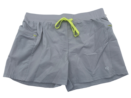 $65 Born Outdoor Women’s 4” Shorts- 31305AS - Grey - Large - New With Tag