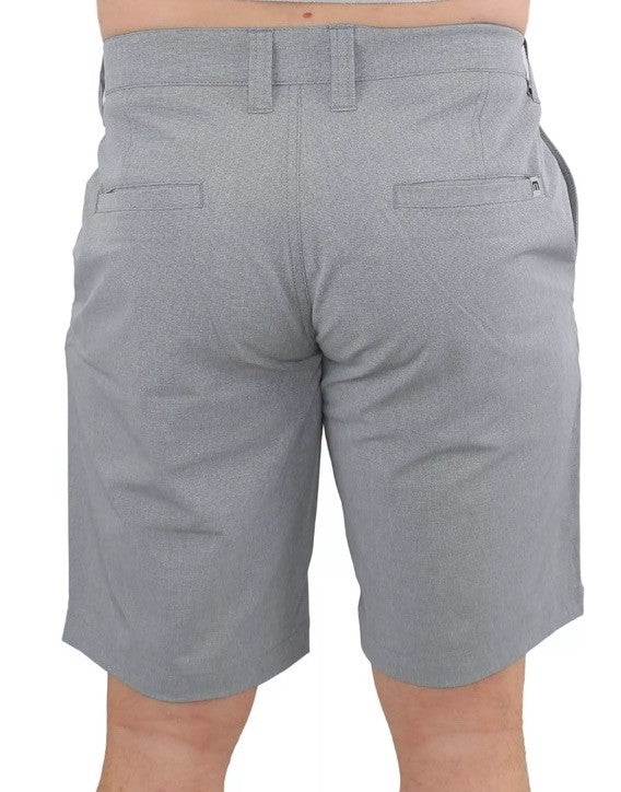 $85 Travis Mathew Men's Beck Shorts Stretch Waistband - Light Grey-Size: 34- New
