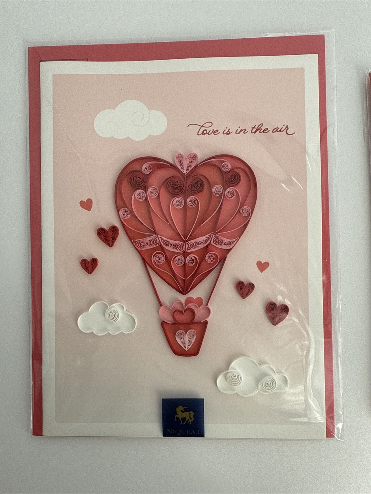 Lot Of 2 Niquea.D Dimensional Valentine's Day Greeting Cards- Upscaled Quality!