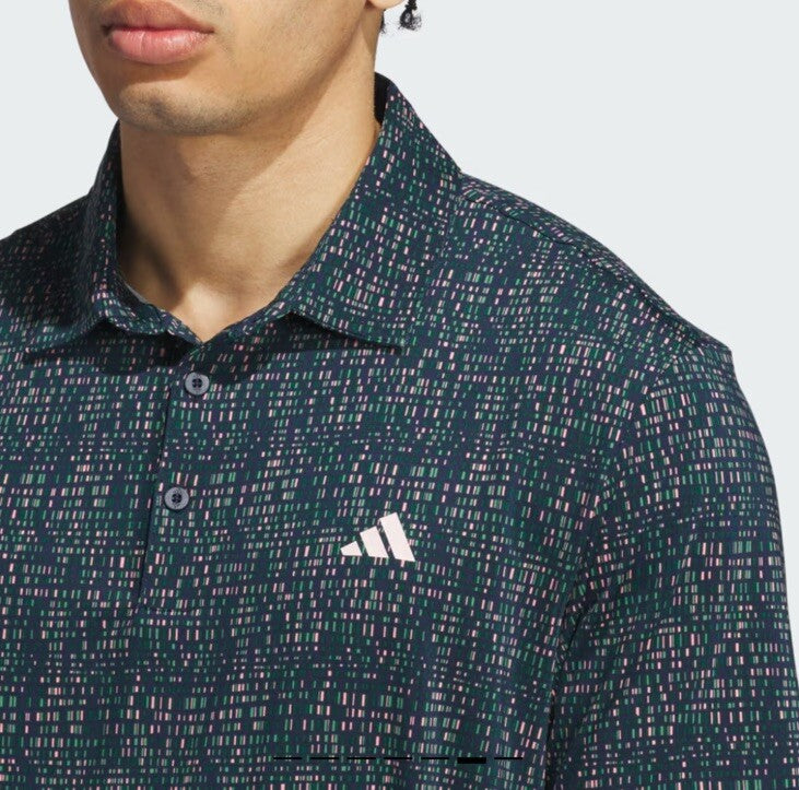$70 Adidas Men’s Ultimate365 Power Grid Print Shirt -Collegiate Navy- Small-New