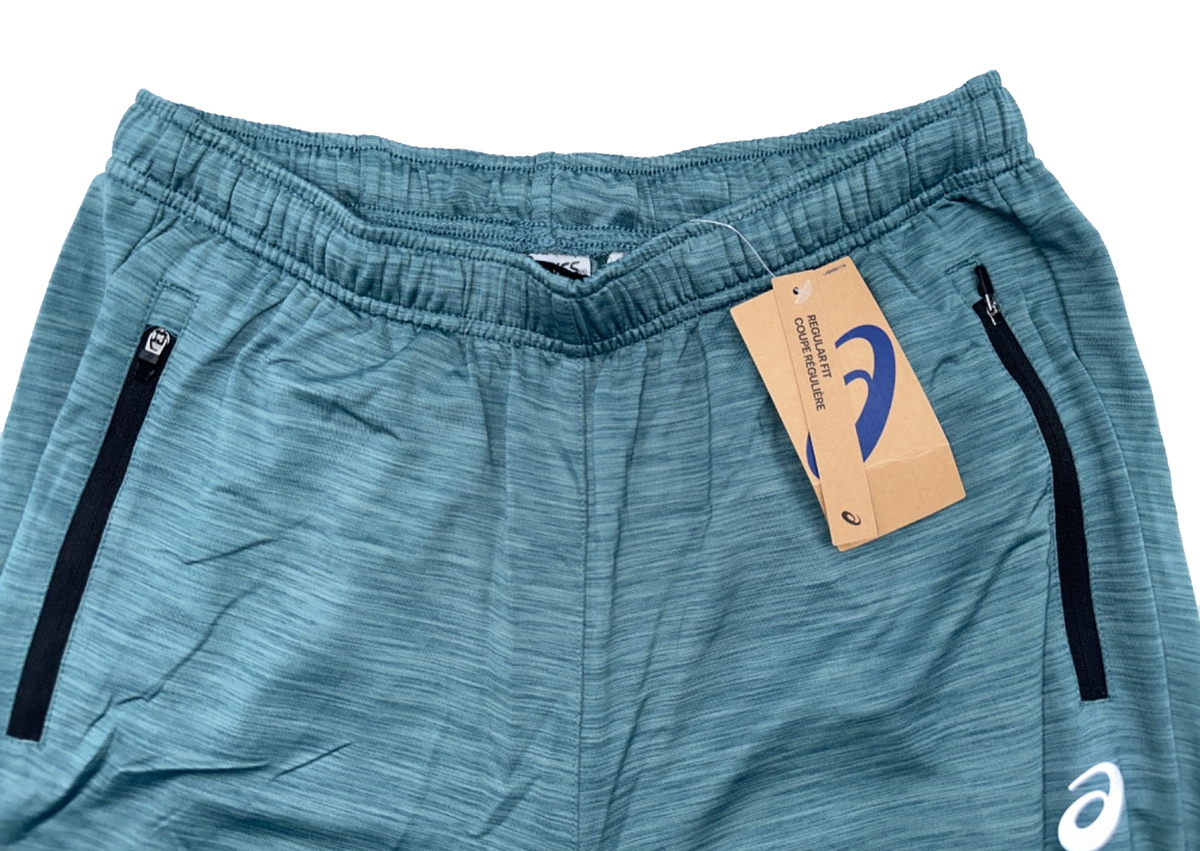 $55 Asics Men's FP Pant - Foggy Teal Spacedye - Medium - New With Tags