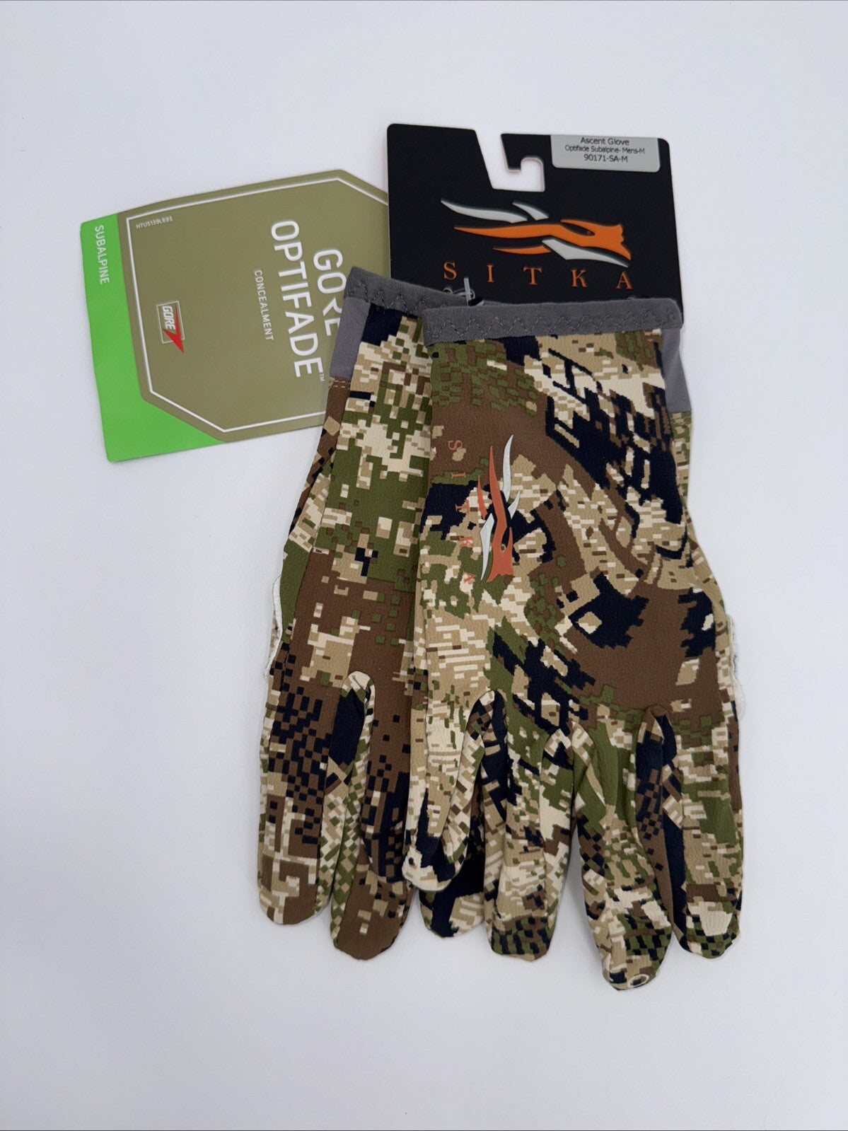 SITKA Men’s Ascent Optifade Subalpine Gloves (90171-SA) Size: Medium- New