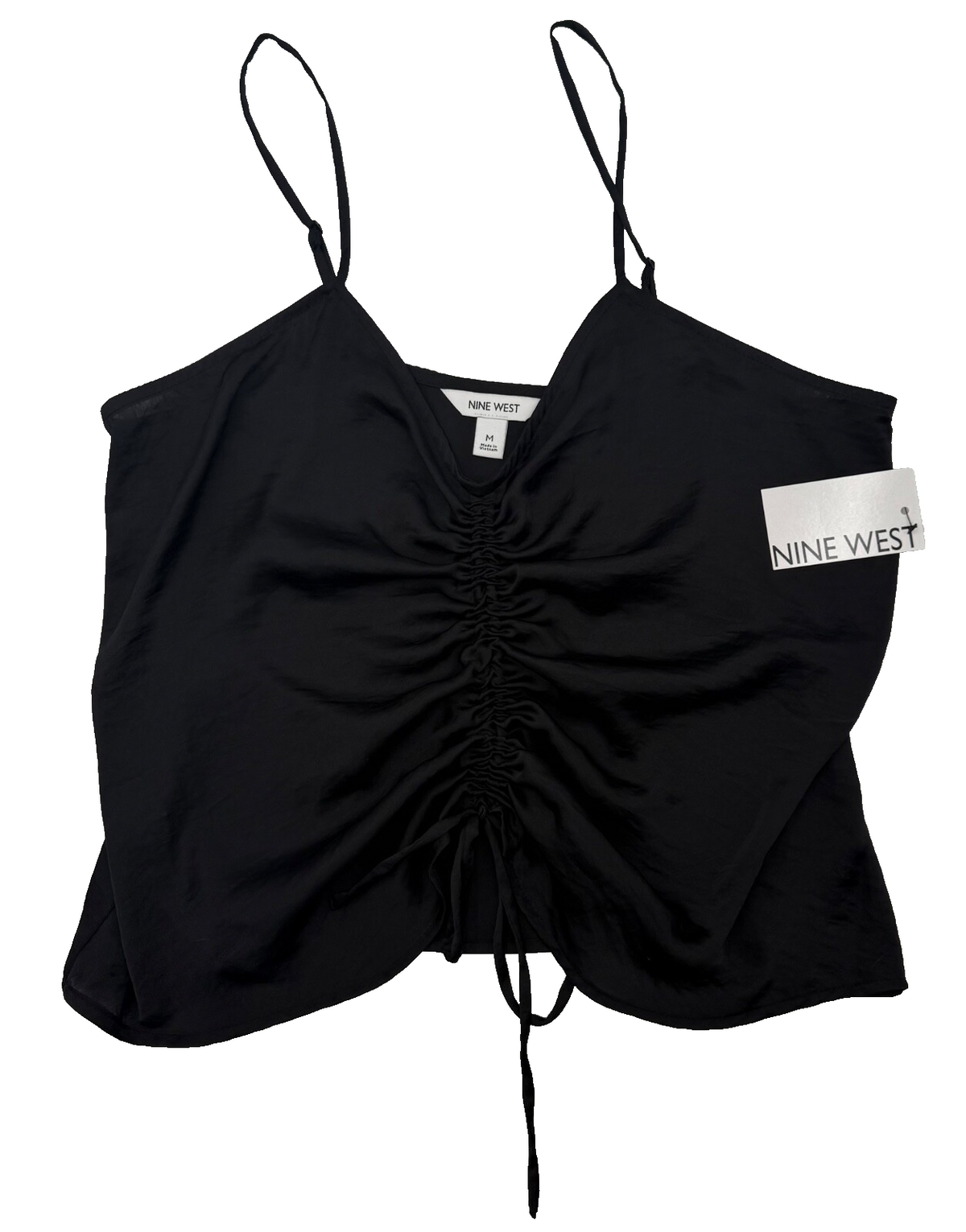 $30 Nine West Women’s-Fashion Cami-Mineral Black-Medium-New With Tags