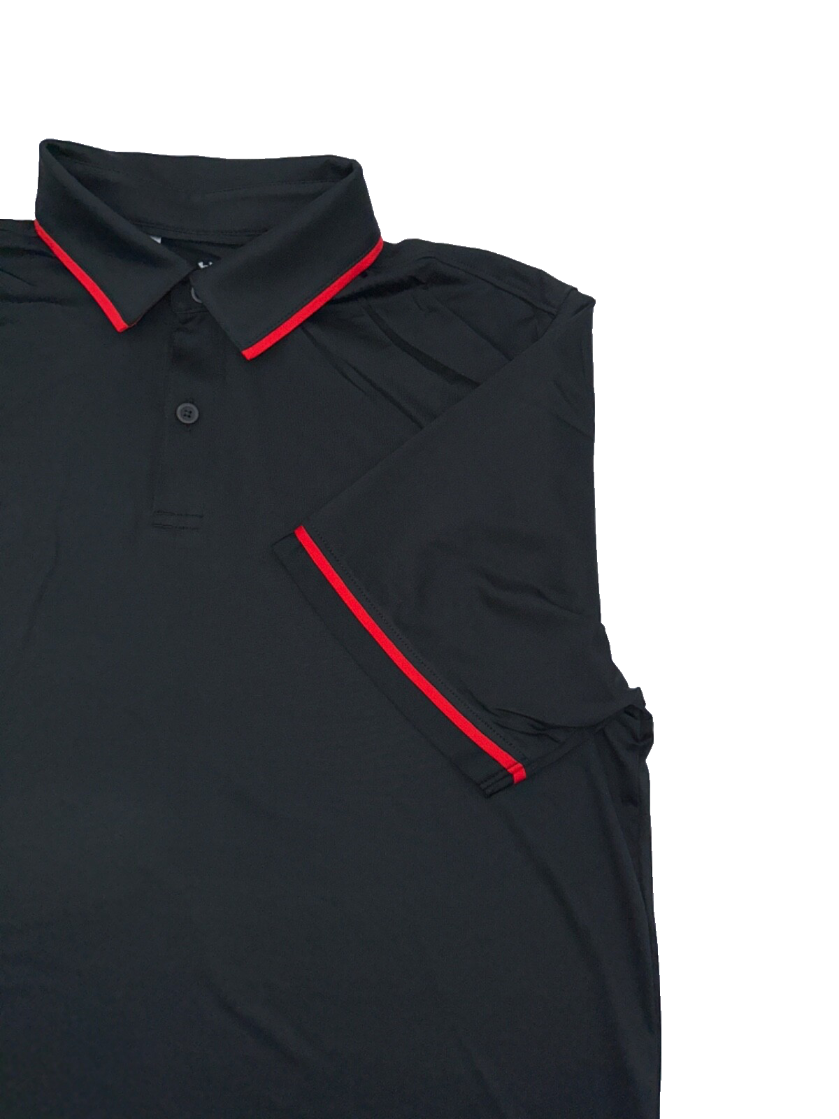 $70 Under Armour Men's Golf Polo - Black/Red - Medium - New With Tags