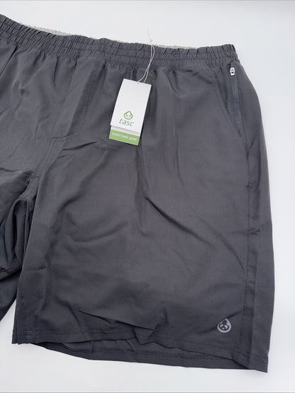 $64 Tasc Men's Weightless Recess 8" Tech Shorts-Dark Alloy Grey-2XLarge -New Tag