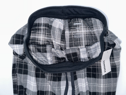 $34 Sonoma Men's Seriously Soft Sleep Pant - Black/White - Small - New With Tag