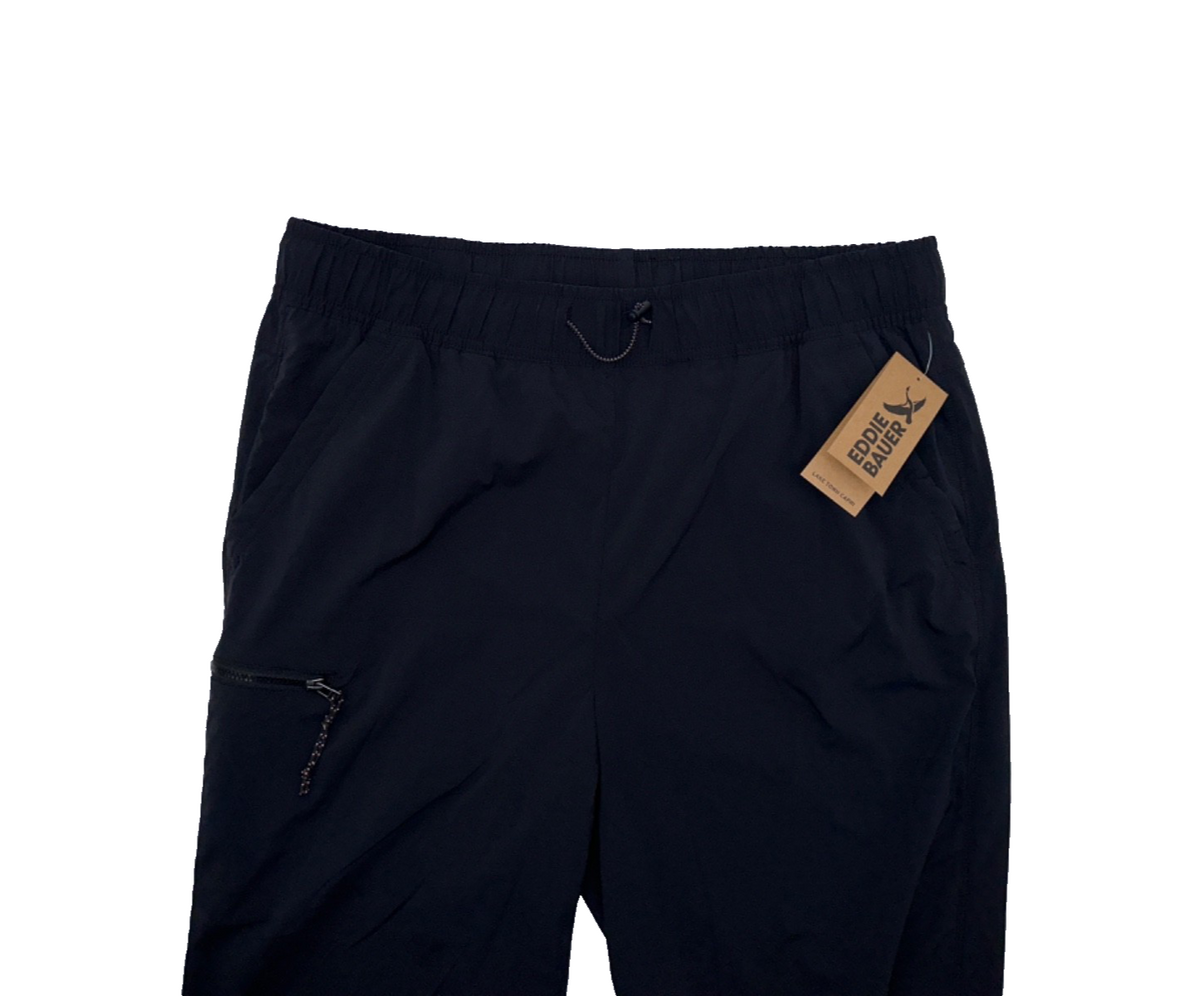 $75 Eddie Bauer Lake Town Capri Pant - EB8008544- Black - XLarge - New With Tag