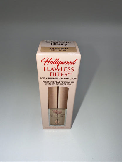 Charlotte Tilbury Hollywood Flawless Filter 4.5 Medium Full Size NIB 1 FL OZ.