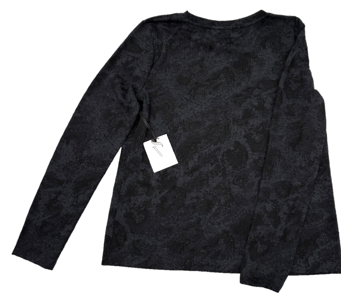 $30 Vera Wang Women’s- Long Sleeve Crew Neck Tee- Dark Orbit- Small-New Tag