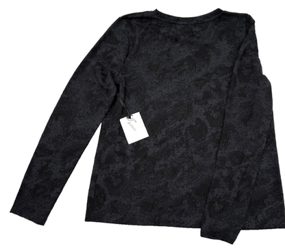 $30 Vera Wang Women’s- Long Sleeve Crew Neck Tee- Dark Orbit- Small-New Tag