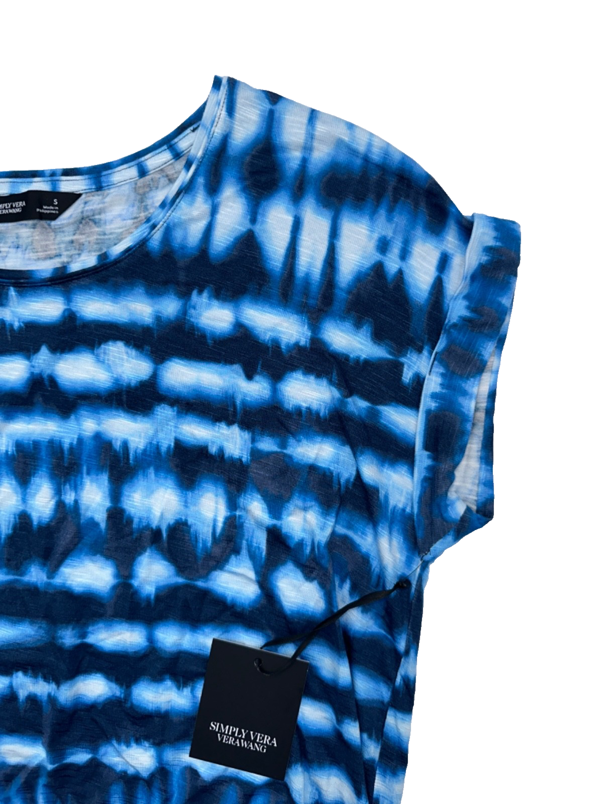 Simply Vera by Vera Wang Women’s Dye Top -Navy Blue - Small - New With Tags