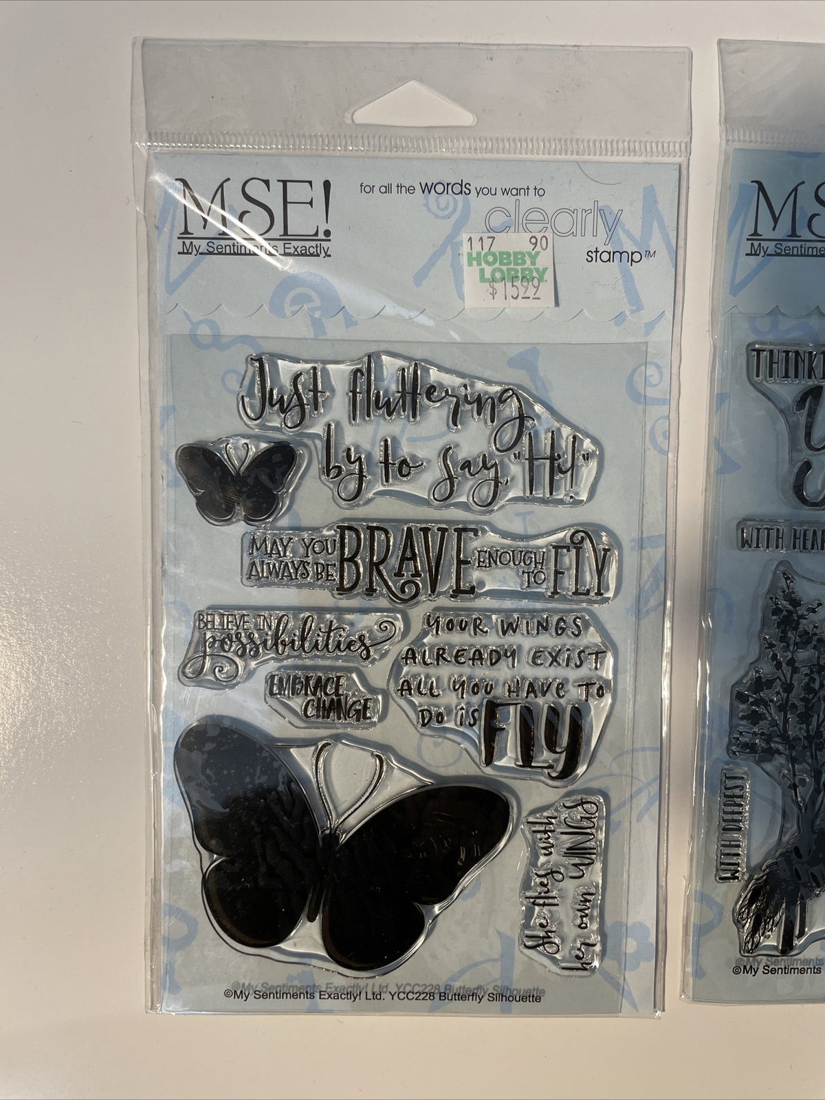 Lot Of 3 MSE! My sentiments exactly￼ Poly Clear Photopolymer Stamps - Combo Lot