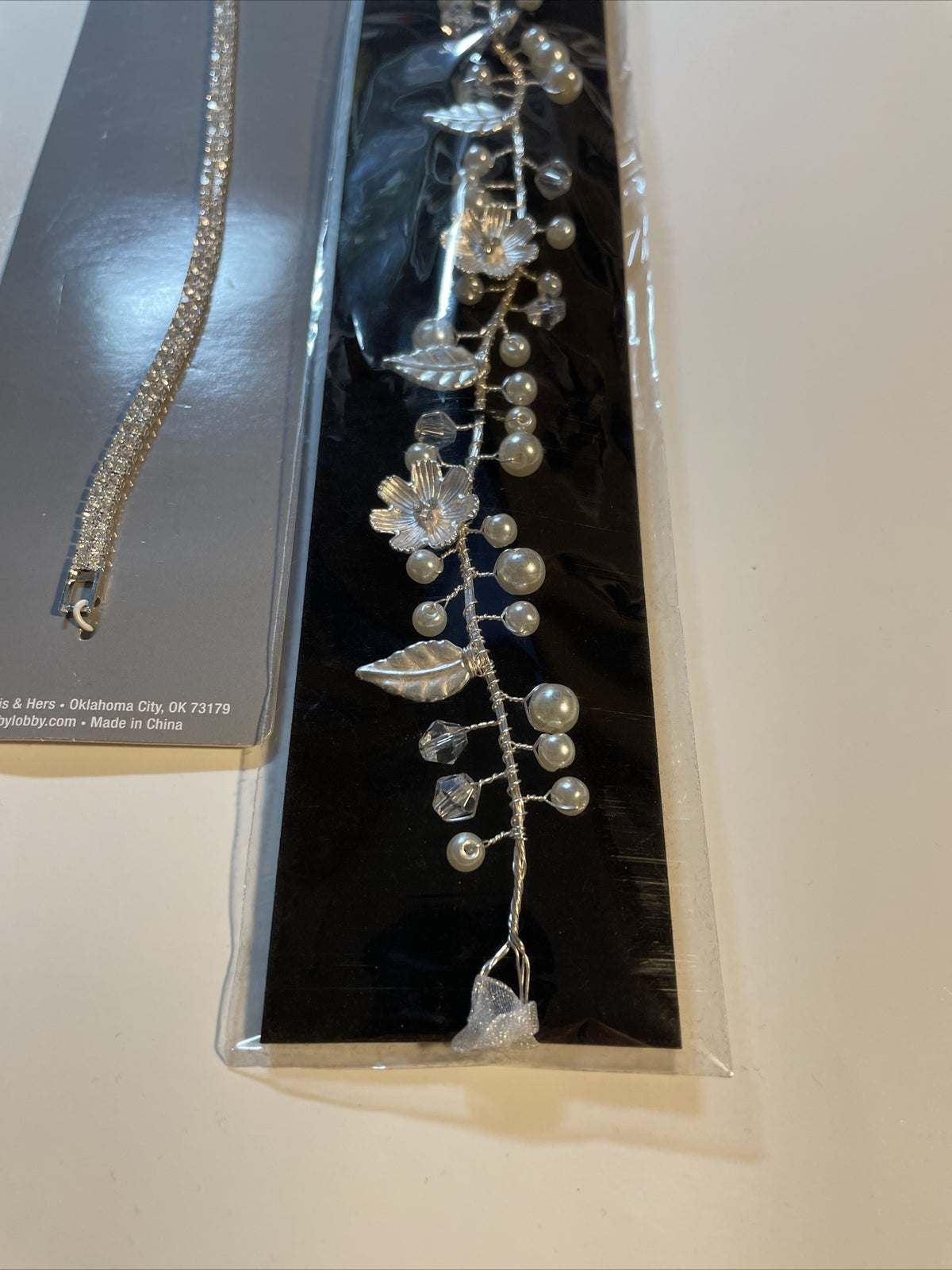 Combo Lot 4 PCs Studio His & Hers WEDDING Set: Earrings- Headpiece- Bracelets