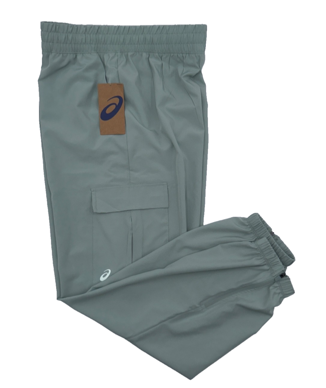 $50 ASICS Women's Stretch-Woven Cargo Jogger - Green - Medium - New With Tags