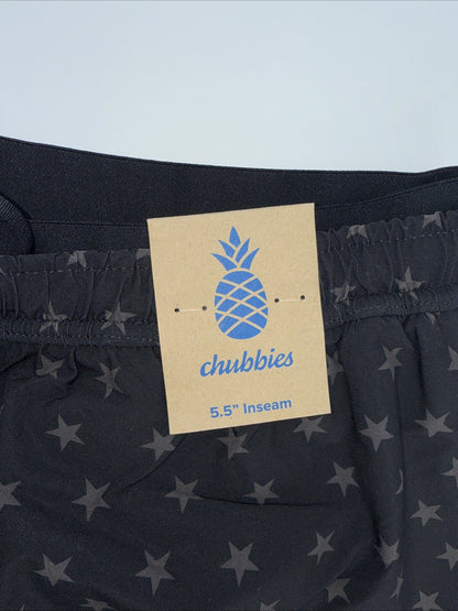 $80 Chubbies Men’s The Danger Zone 5.5” Ultimate Training Shorts-Black-Small