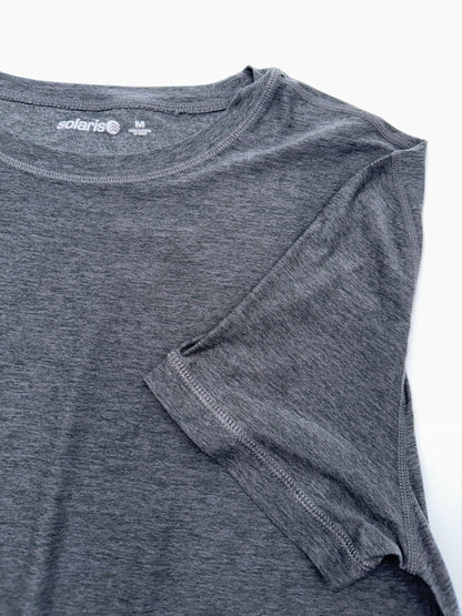 $40 Solaris Active Men's Short Sleeve T-Shirt -Grey Heather - Medium - New
