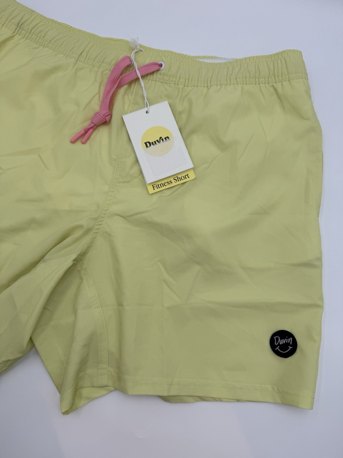 $65 Duvin Design Men's Basic Running 6” Shorts - Yellow -Size: 2XLarge -NEW