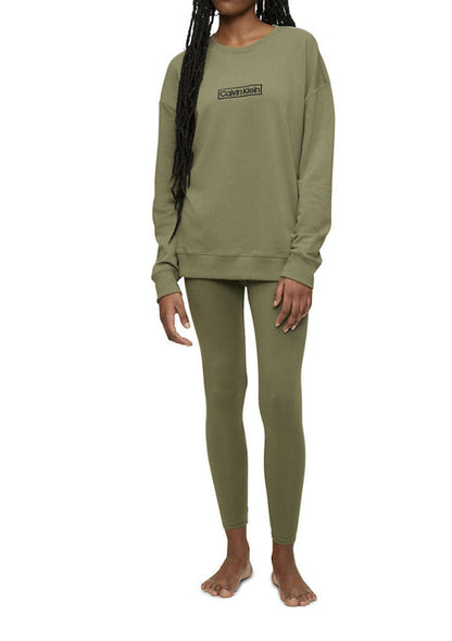 Calvin Klein Reimagined Heritage Lounge Leggings QS6834-Napa Green - XLarge- New