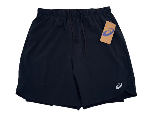 $45 ASICS Men’s 2in 1  Lined Short 7” Inseam- Black - Medium - New With Tags