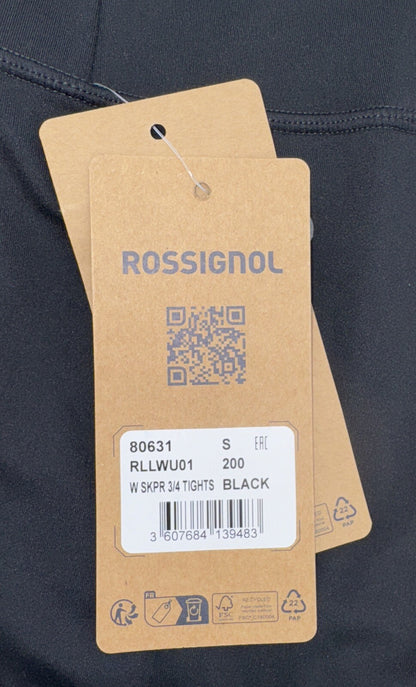 $95 Rossignol Women’s Stretch 3/4 Length Running Tights- Black- Small -New Tags