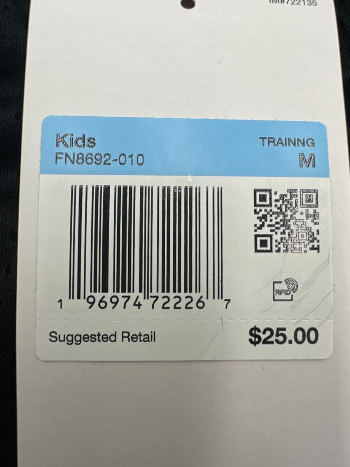 Nike Kids' Dri-FIT Mesh Training Shorts 5” - Black - Medium -  New With Tag