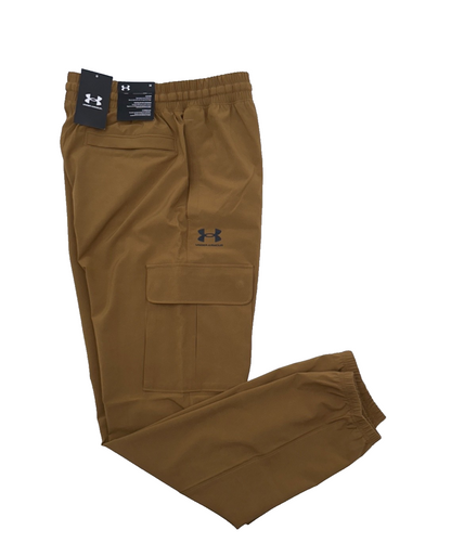 $80 Under Armour Men's Vibe Woven Cargo Pant Joggers - Brown - Medium - New