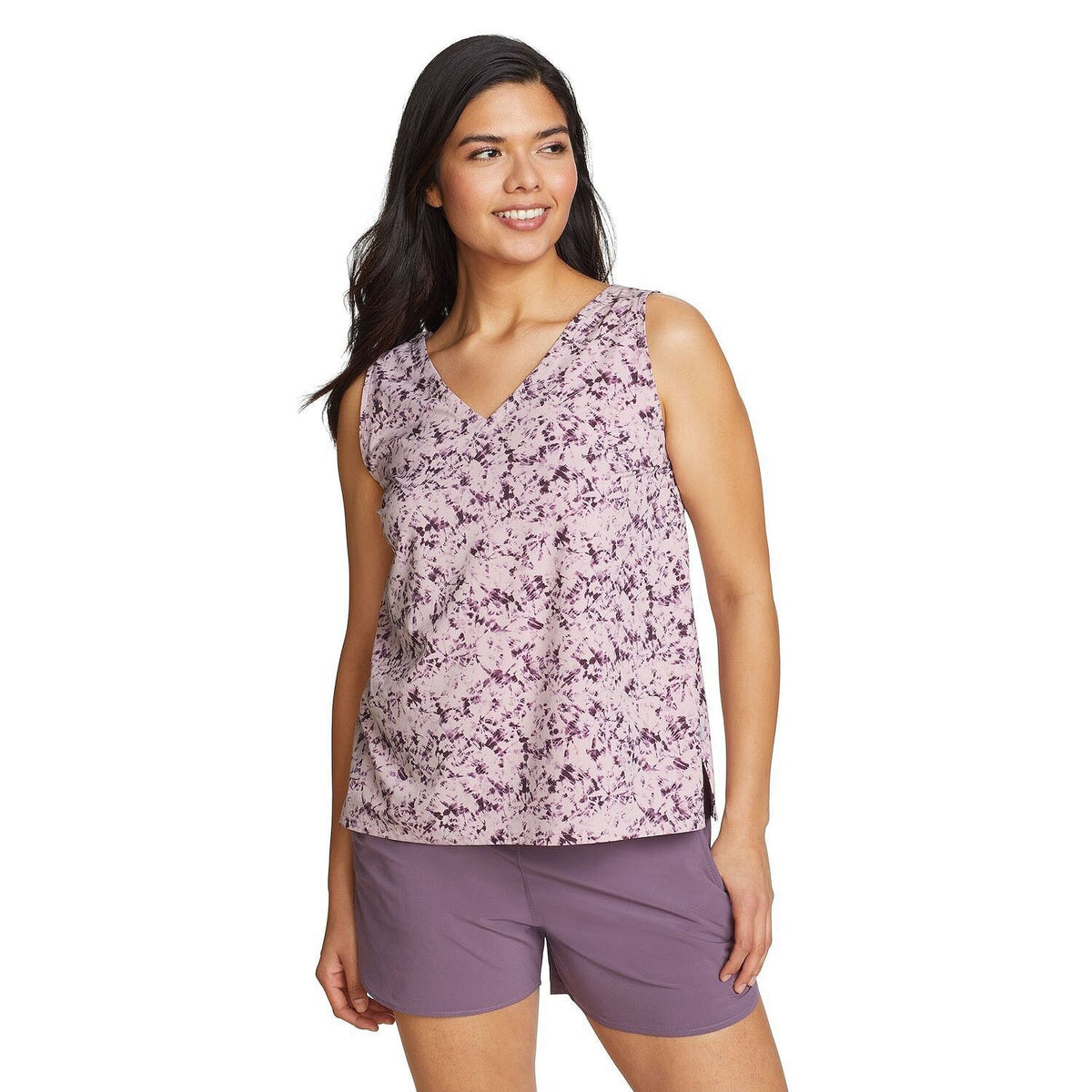 $45 Eddie Bauer Departure V-Neck Tank Top - Dusty Lilac - Small - New with tag