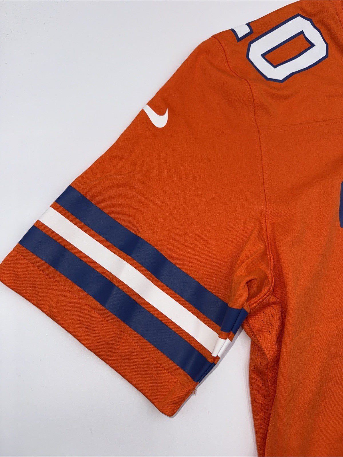 Nike men’s Bo Nix Denver Broncos Mile High 1977 Throwback Jersey-Orange-Medium