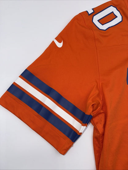 Nike men’s Bo Nix Denver Broncos Mile High 1977 Throwback Jersey-Orange-Medium