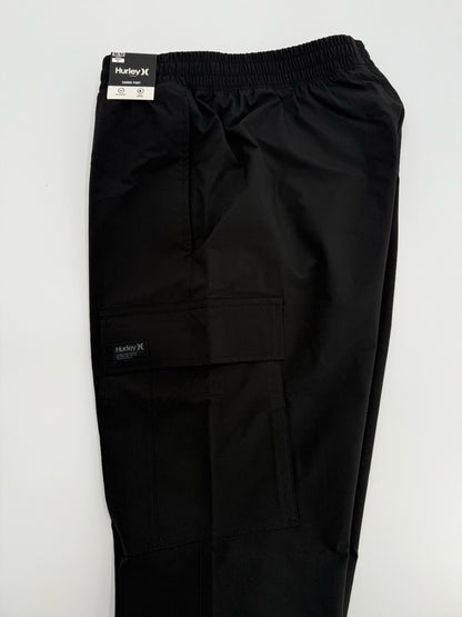 Hurley Men's Tech Cargo Jogger Pants - Black - Medium- New With Tags