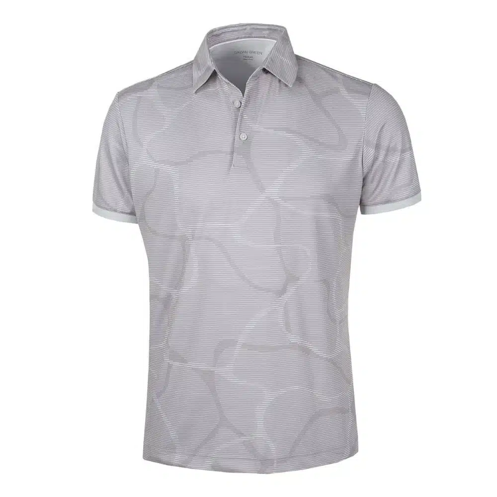 $90Galvin Green Men’s Markos Golf Polo - Cool Grey/White - Large - New with tag