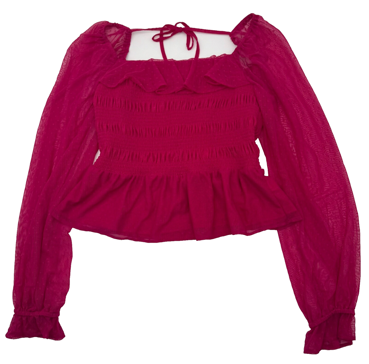$52 LC Lauren Conrad Women’s-Cropped Party Shirt- Jersey Pink- Small-New Tag