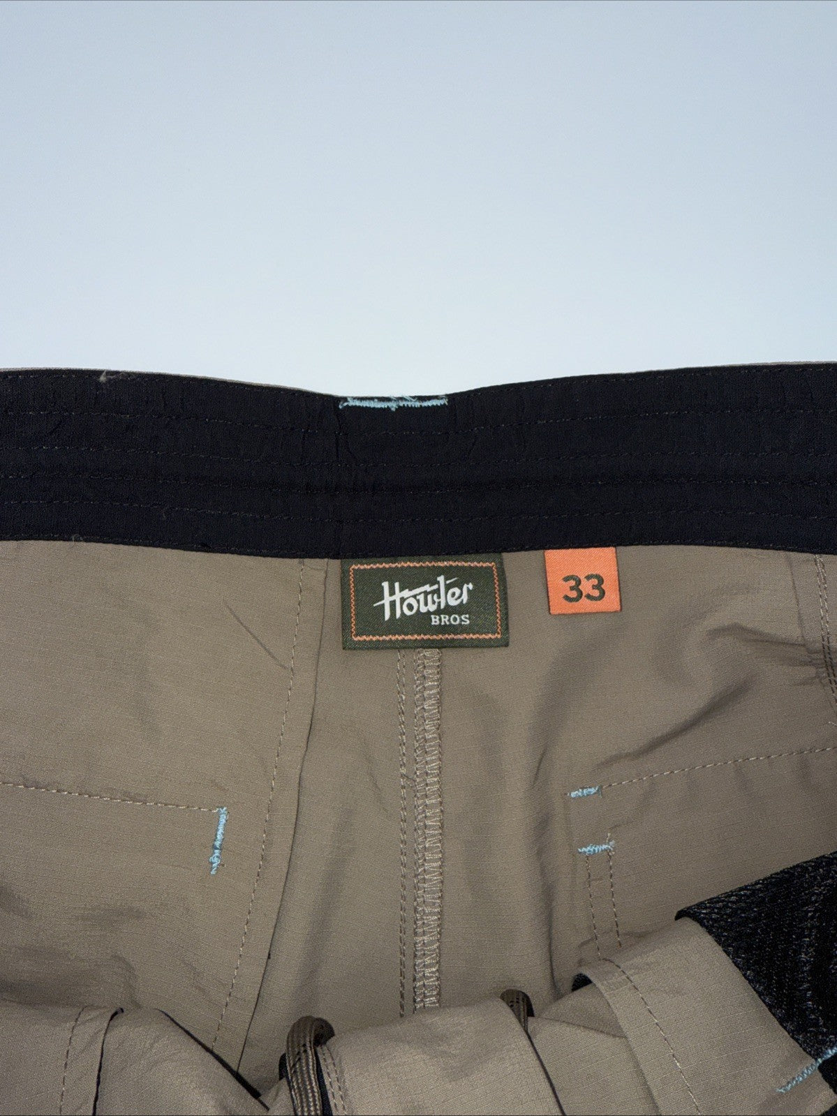 $69 Howler Bros Men's Horizon Hybrid Shorts 2.0 7.5" Inseam- Isotaupe- 33W - New