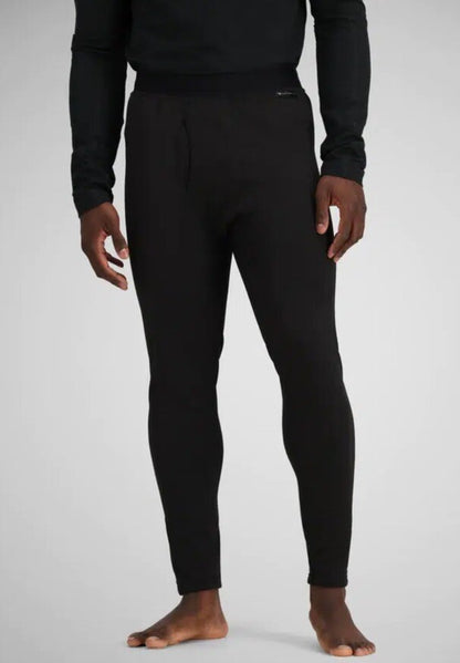 Obermeyer Men's Thermal Fleece Base Layer Bottoms 150 Ultrastretch-Black-Small