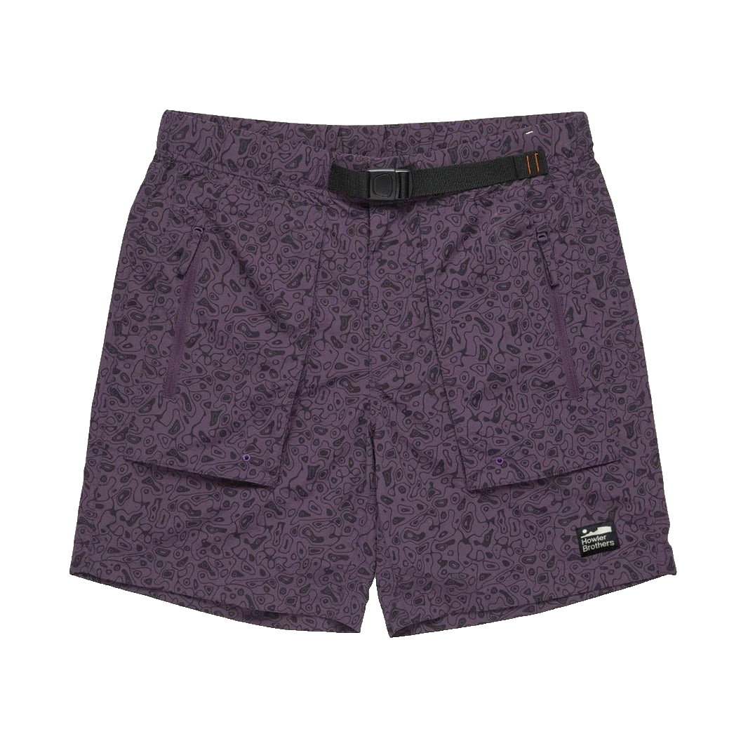 $65 Howler Brothers Men’s Pedernales Short - Grape Jelly - Size 34 - New