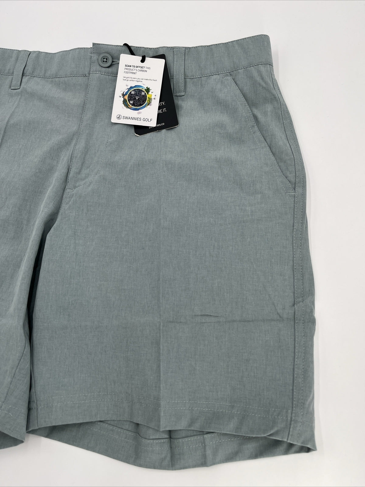 $70 Swannies Men’s Sully Golf Shorts Performance Stretch Waistband-Slate-Size:30