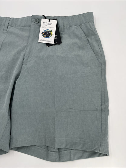 $70 Swannies Men’s Sully Golf Shorts Performance Stretch Waistband-Slate-Size:30