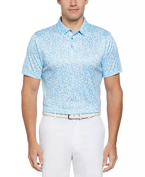 $68 PGA Tour Men's Short Sleeve Polo Shirt - Bright White - Large- New