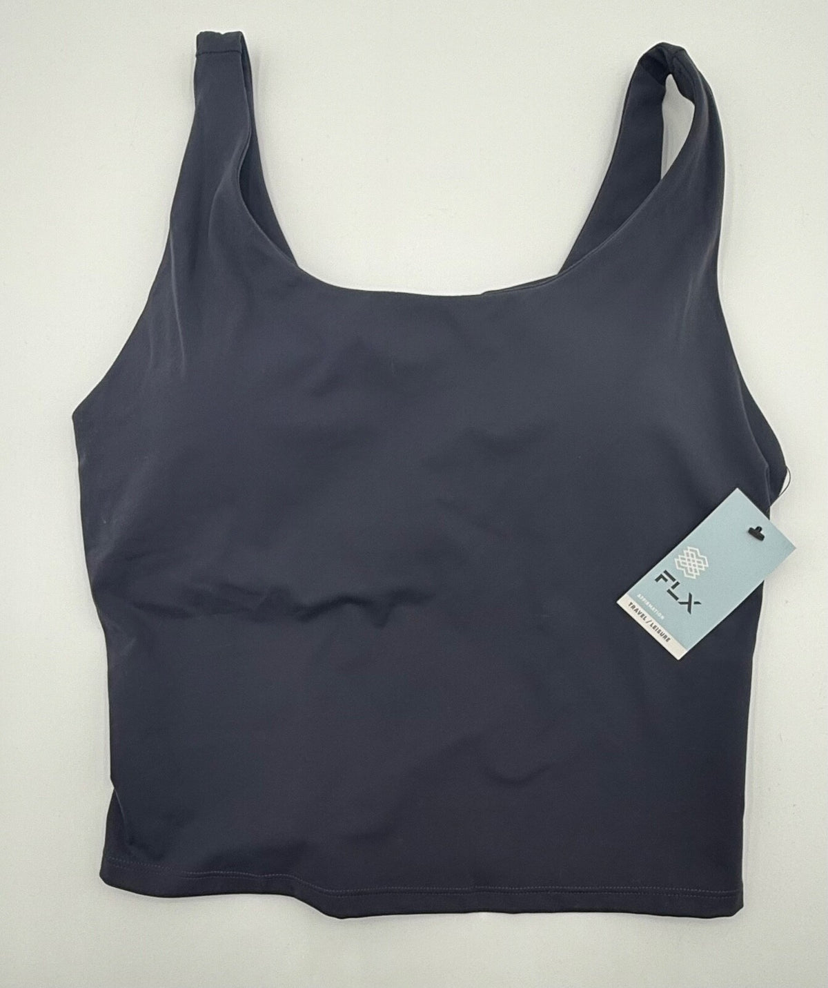 FLX Women’s-Athletic Bra Supported Crop-Black-Medium-New Tag