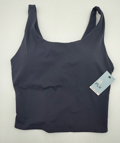 FLX Women’s-Athletic Bra Supported Crop-Black-Medium-New Tag
